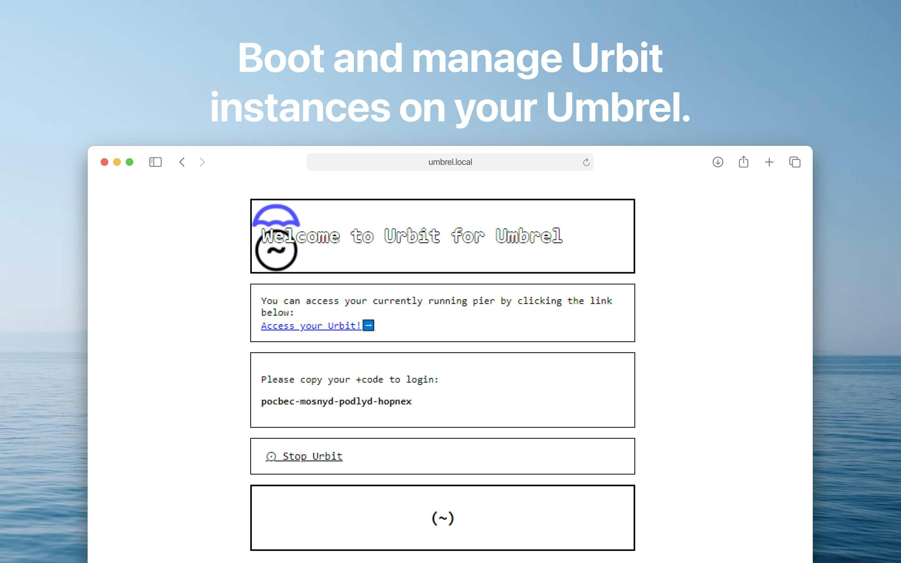 Screenshot 2 of Urbit app on Umbrel App Store