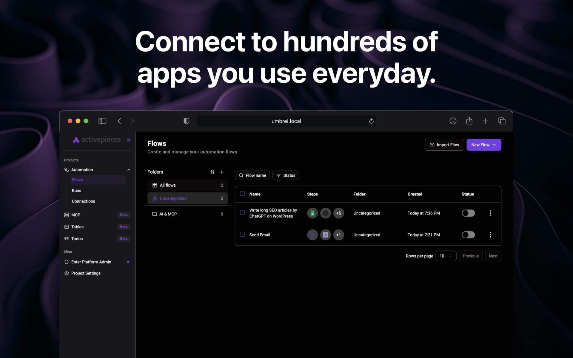 Activepieces | Umbrel App Store