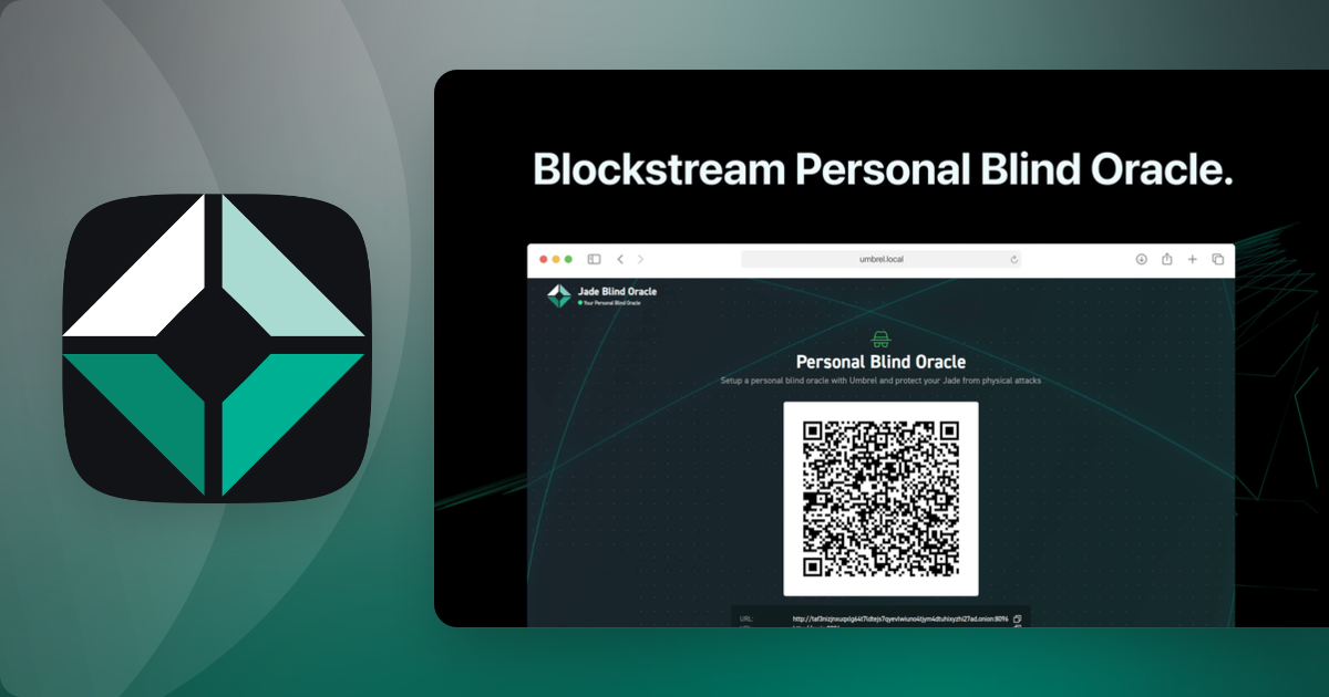 Blockstream Blind Oracle | Umbrel App Store