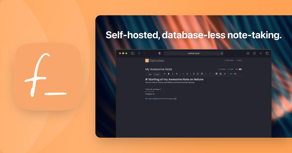 flatnotes | Umbrel App Store
