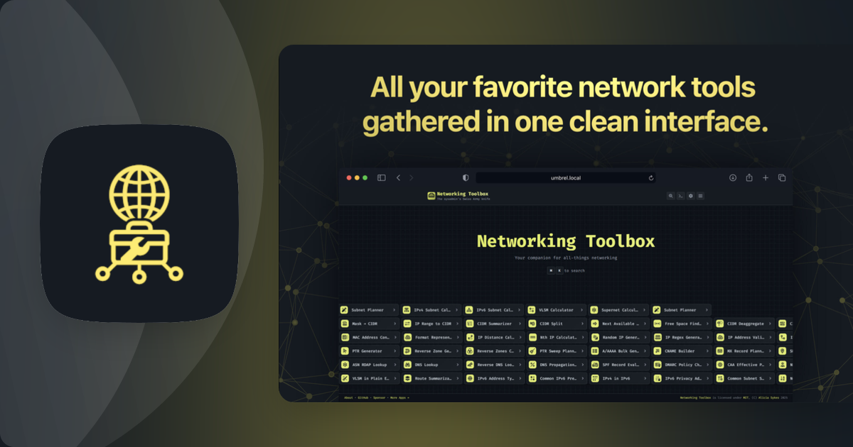 Networking Toolbox | Umbrel App Store