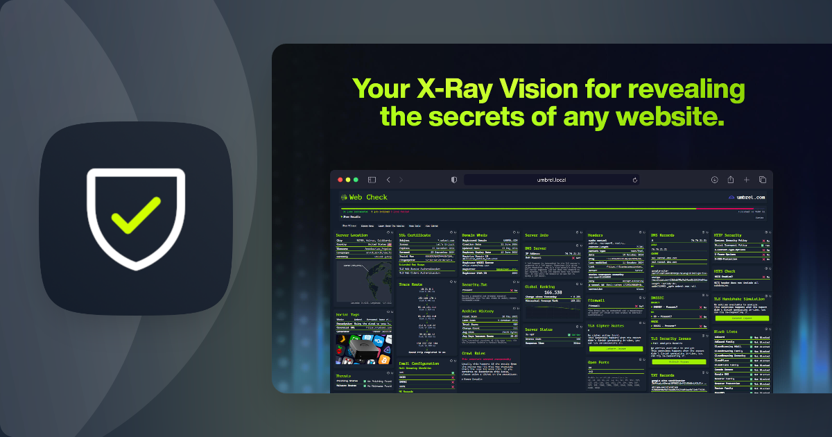WebCheck | Umbrel App Store